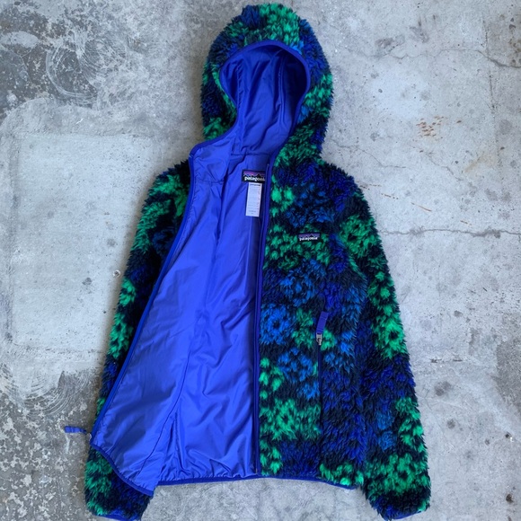 👾Patagonia Women's Deep Pile Hooded Fleece (Sz XS) - Picture 2 of 8